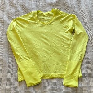 Lululemon yellow long sleeve top